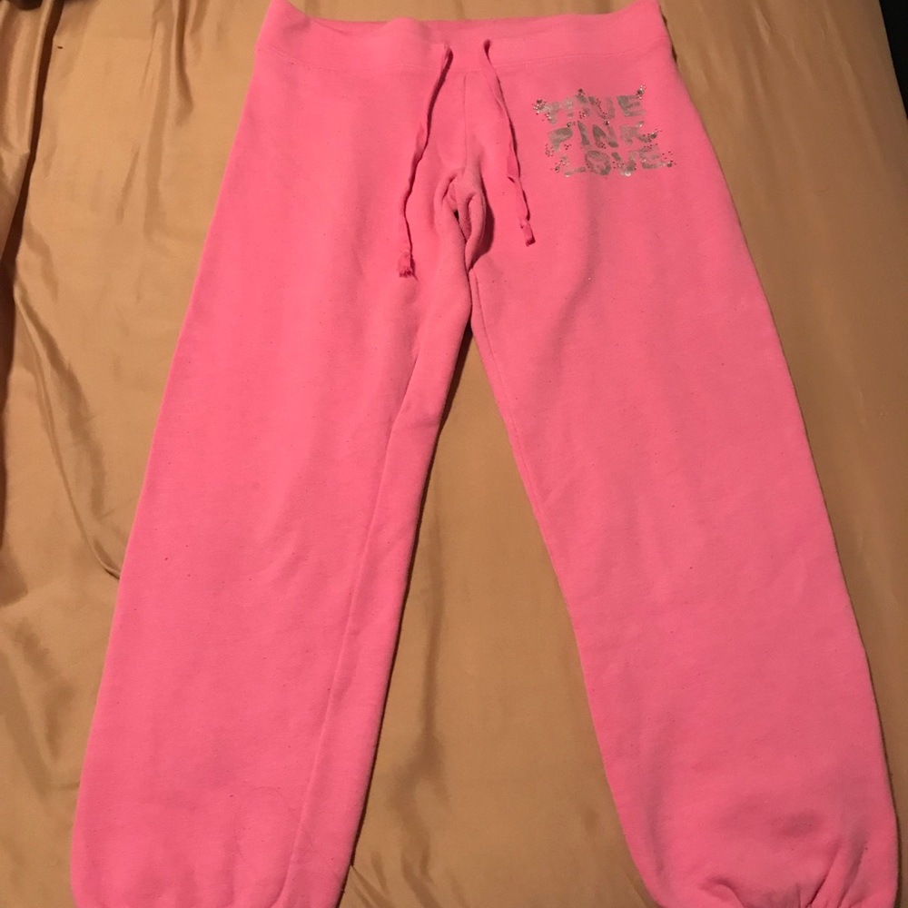 VS PINK cropped sweat pants